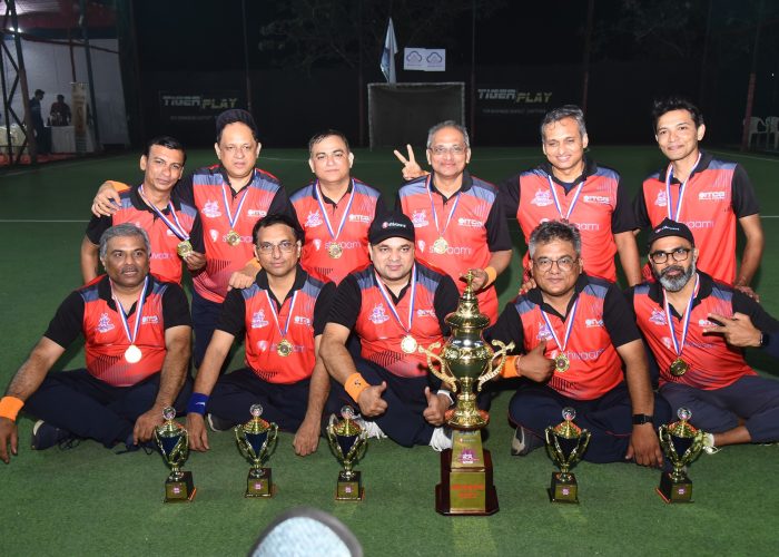 RankSecure cricket team with the trophies